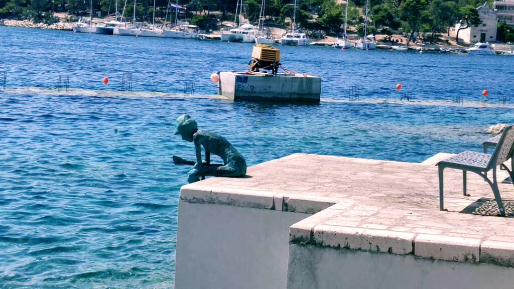 Statue in Hvar Harbour